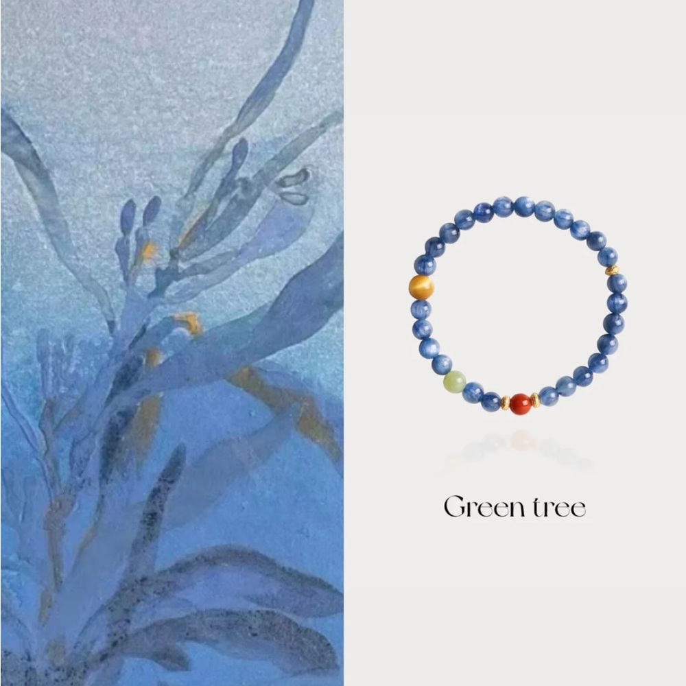 Nature blue crystal bracelet